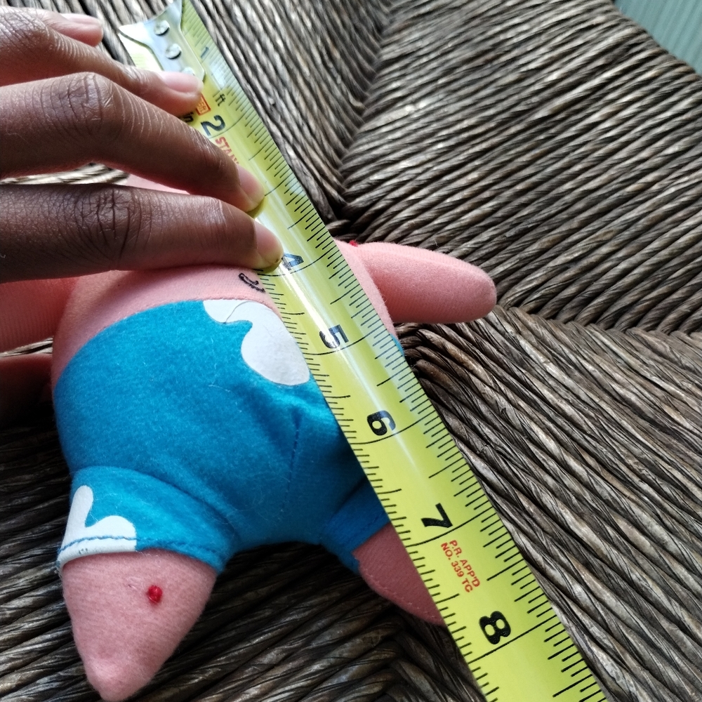 ÷SpongeBob SquarePants Patrick Star Plush with blue Swimtrunks &Glasses 7.5” - Picture 12 of 13